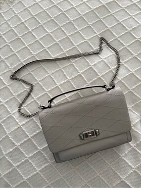 Rebecca Minkoff purse - Quilted Leather Shoulder Bag in Light Gray